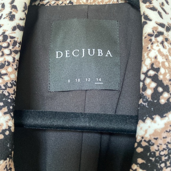 Decuba double breasted animal print blazer - Picture 2 of 7